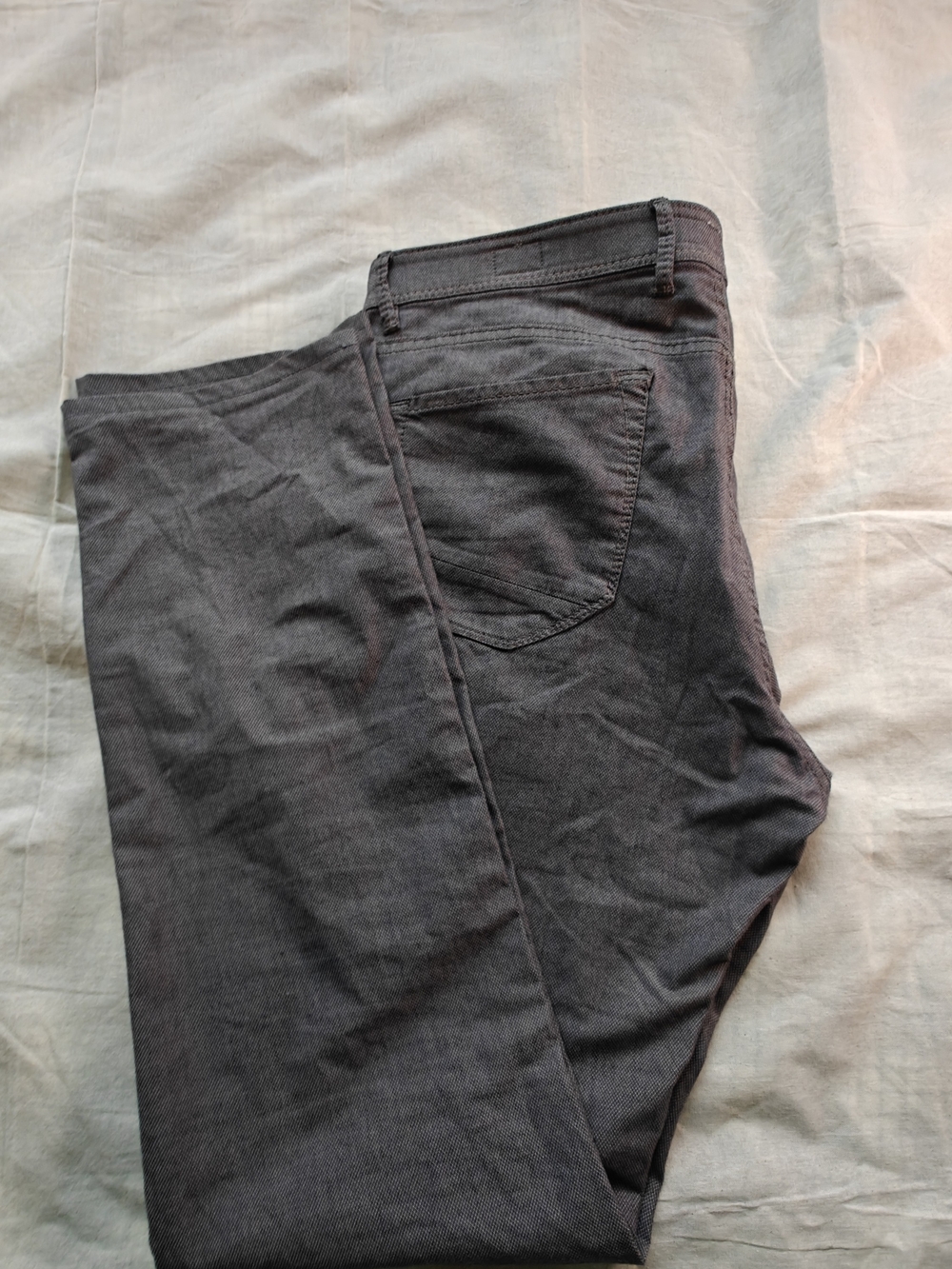 Brax Feel Good Men Chuck Modern Fit Pants Size 36x34 Gray